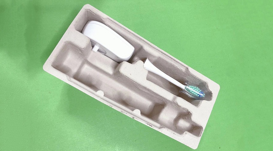Electric toothbrush paper tray